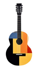 Fototapeta premium PNG Acoustic guitar craft art acoustic guitar.