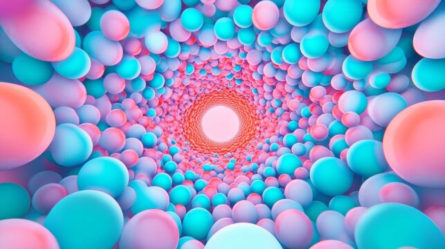 Optical illusion with converging focus stereogram for eye training and visual perception enhancement