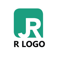 R Latter logo design 