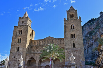 Cefalù, il Duomo o basilica cattedrale della Trasfigurazione, Palermo, Sicilia