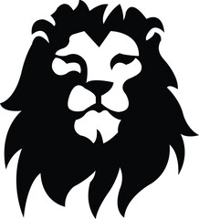 Lion clip art design on plain white transparent isolated background for card, shirt, hoodie, sweatshirt, apparel, card, tag, mug, icon, poster or badge