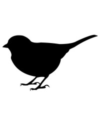 Bird clip art design on plain white transparent isolated background for card, shirt, hoodie, sweatshirt, apparel, card, tag, mug, icon, poster or badge