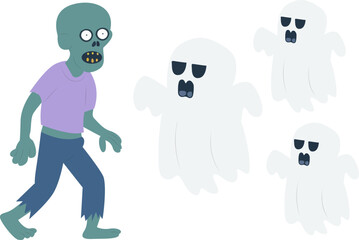 Halloween, Zombie Walking Away