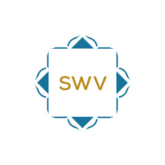 SWV Letter logo design template vector.
