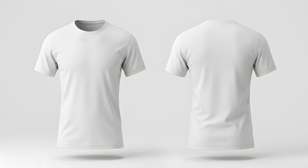 3D White T-Shirt Mockup for Branding and Merchandise. AI Generate