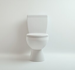 White toilet in a minimalist setting