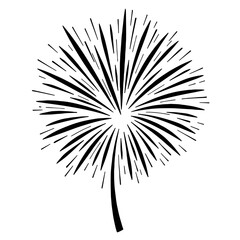 Naklejka premium Fireworks explosion icon for celebration festival and holiday events