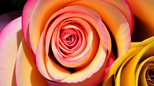 Rosa Rose in einer detaillierten Nahaufnahme