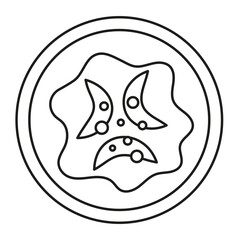 outline slice of banana