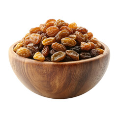 Obraz premium raisins in a wooden bowl
