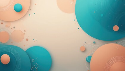 Dynamic abstract circles composition digital art creation artistic design modern aesthetic minimalist environment vibrant color palette
