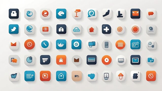 "Business Card Icon Set: Professional and Versatile Designs"