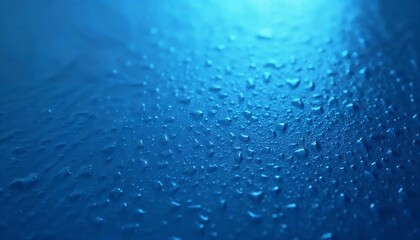 Obraz premium Blue Water Droplets Texture Background Image
