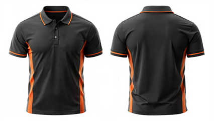 design a polo black shirt and combination of side.png