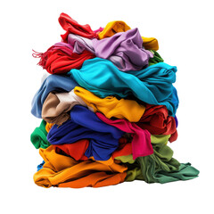 Vibrant Layers: A Delightful Pile of Colorful Fabrics