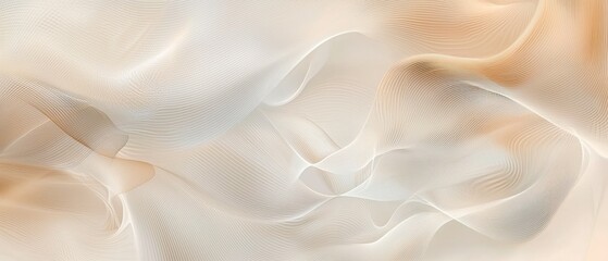 Obraz premium Stunning Abstract Background with Wavy Lines Enhancing Minimalist Design for Sophisticated Presentations and Brand Identity with Beige Accents and Geometric Patterns