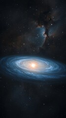 Fototapeta premium Cosmic Spiral Galaxy for Nebula Background.