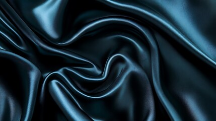 Obraz premium Dark Teal Fabric Drape Texture