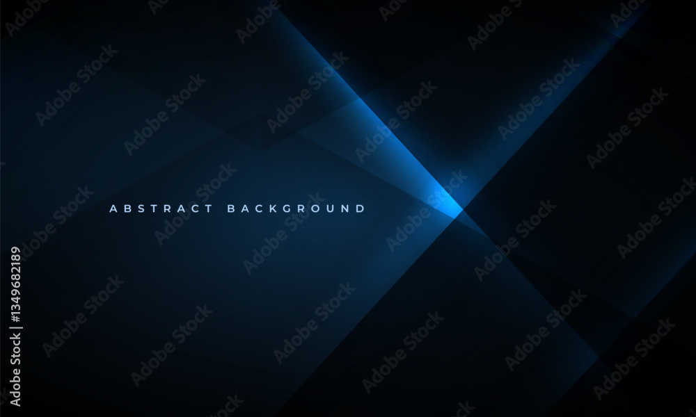 Canvas Prints dark abstract background with geometric dynamic glowing blue diagonal lines. modern trendy backdrop 