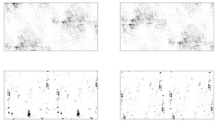 Textured banner with Distress effect .Vector halftone dots . Screen print texture, Grunge Urban Backgrounds set. Texture Vector Dust Overlay Distress Grain
