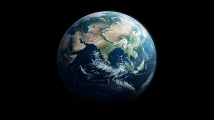 Fototapeta premium Pixelated Earth From Space