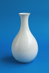 blue glass vase