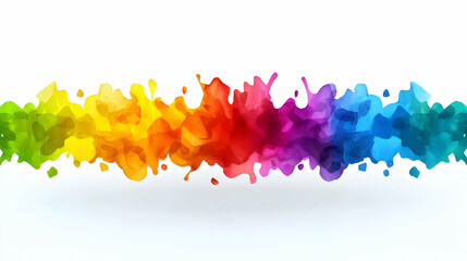 Fototapeta premium Colorful Rainbow Paint Splatter Background
