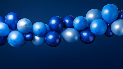 Elegant Blue Balloons Arch Party Decoration Ideas & Design Inspiration