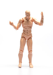 Models of people performing various poses