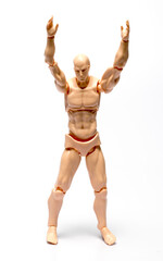 Models of people performing various poses