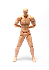 Models of people performing various poses