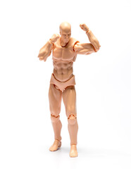 Models of people performing various poses