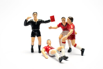 Football referee toy doll