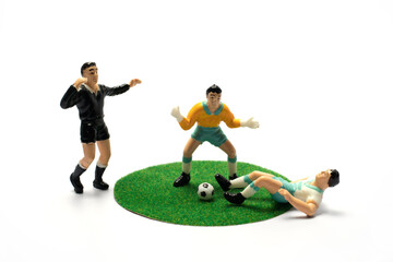 Obraz premium Football referee toy doll