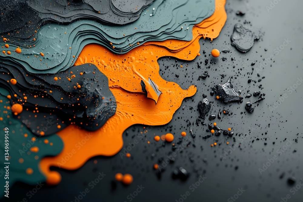 Poster captivating fluid rainfall data visualization a dynamic and visually stunning data map depicting the