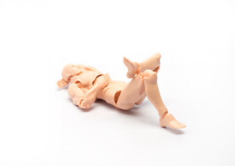 Models of people performing various poses