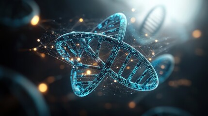 DNA helix in 3D space