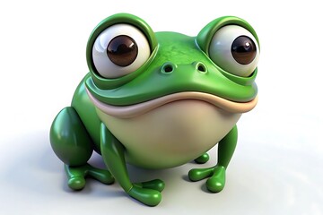 Fototapeta premium Cute cartoon frog