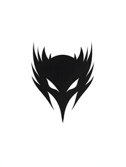 Fototapeta premium Abstract Black Modern Minimalist Logo Design: Vector Graphic Emblem/Icon for Creative Branding and Corporate Identity