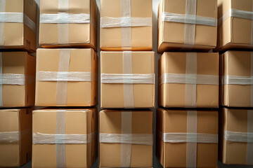 multiple brown delivery parcels