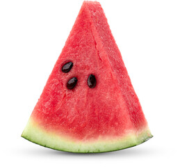 Watermelon slice on transparent background