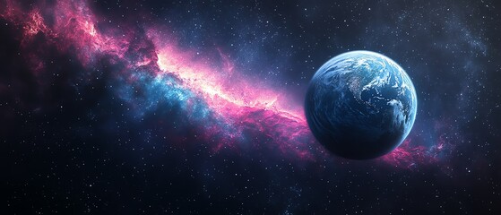 A delicate yet powerful watercolor depiction of Earth