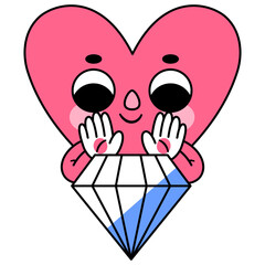 heart character diamond