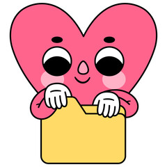 heart character folder