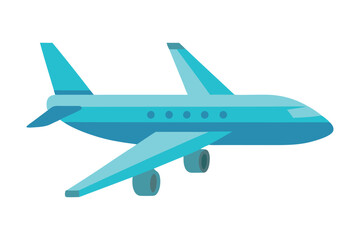 Airplane Vector Illustration Isolated on White Background