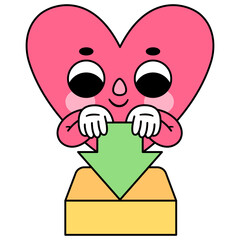 heart character inbox