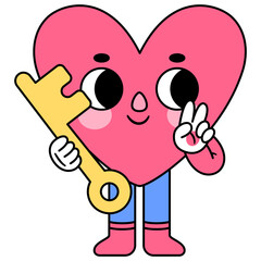 heart character key