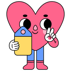 heart character tag