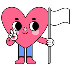 heart character flag