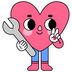 heart character wrench